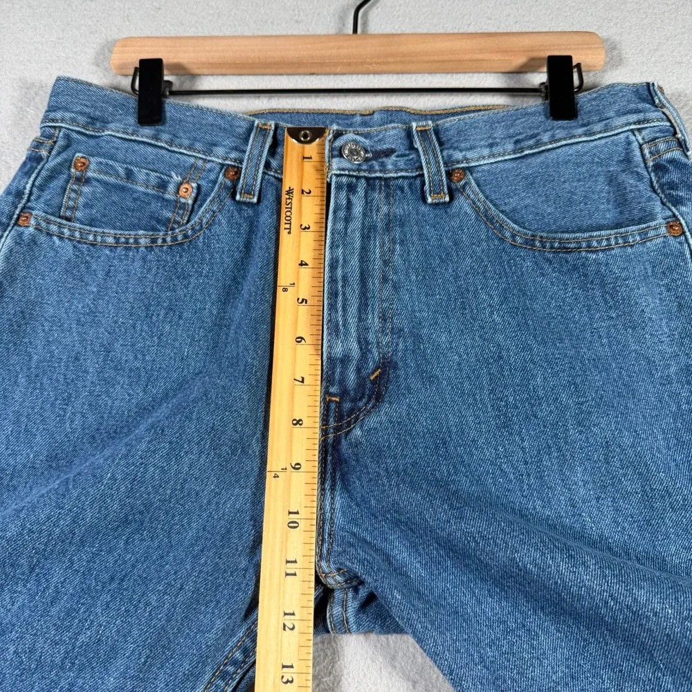Levis 505 Regular Fit Straight Leg Jeans Mens 33x30 Blue Denim 00505-4891